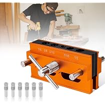 Dima Per Fori Tascabili Legno - Kit 6/8/10 Mm Autocentrante Con Punte Trapano - 10