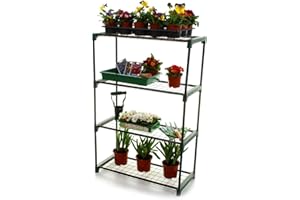 Marko Gardening 4 Tier Greenhouse Staging Shelving Plant Storage Shelves Shed Balcony Portable