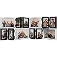 SUMGAR Multiple Picture Frame Multi 12 Aperture Collage Family Photo Frame for Wall Mounted Tabletop Freestanding with White 4 X 6''X4'' Black 8 X 2.5''X4'' Wedding Friend Birthday Gift for Christmas