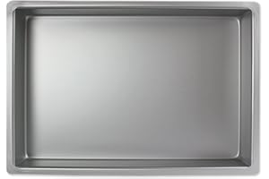 PME - Moule à Gâteau Rectangulaire en Argent, 23 x 33 x 5 cm de Profondeur