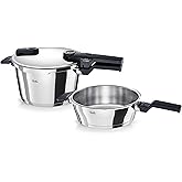 Fissler Vitaquick Glossy Pressure Cooker 4.5+2.5 Liter
