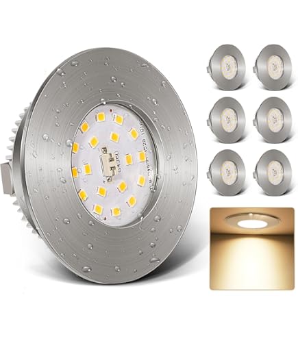 Led inbouwspot dimbaar 230 volt nikkel 5 watt 500 lumen 2700k