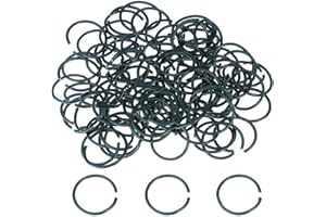 Hyxodjy FijacióN Plante Clip de Jardín Anillos Soporte Anillos Tomate para Plantas Jardín Reutilizable Plastico Abrazadera para Asegurar y Conectando Plantas Trepadoras Tomates Tallos Grow 100 Piezas