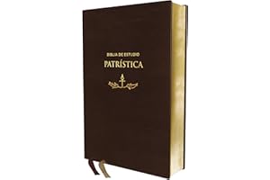 Reina Valera Revisada, Biblia de Estudio Patrística, Leathersoft, Marrón, Interior a dos colores, Palabras de Jesús en rojo: La Sabiduría del Cristianismo Antiguo, siglos I al VI
