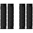 PLATT Bicycle Handle Bar Grips Colorful Rubber Mushroom Grips for BMX/MTB Bikes (2 Pairs)