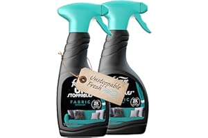 TOPLINE Fabric Freshener Room Spray Bundle - Pack of 2 x 500ml Unstoppable Fresh Scent Water-Based Formula Fabric Spray, Carpet Freshener, Odour Eliminator with Card. Room Freshener for Home Bulk Buy