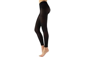 CALZITALY Collants de Danse Femme sans Pied | Leggings de Ballet Femmes | Noir | S/M, L/XL | 60 DEN | Fabriqué en Italie