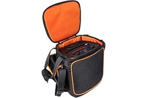 GROWALLETER Sac de voyage pour JBL Partybox Encore 2 – Étui de transport résistant aux chocs avec port de charge directe et maille ventilée pour haut-parleurs, fêtes en plein air/camping (convient pour