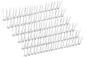 ANYTIME GARDEN Vormontierte Edelstahl-Taubenspikes Länge 3 Meter – Widerstandsfähiges Taubenabwehrmittel – Gut für Vögel, Krähen und Spechte – Einfache Montage und Installation