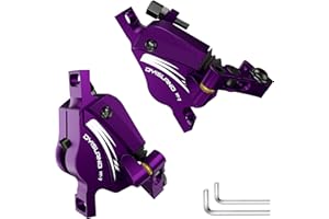 DYISLAND XT-7 Etriers de Freins à disques hydrauliques, étriers de Freins Avant et arrière à tirage par câble pour VTT/vélo de Montagne/vélo de Route/vélos électriques.
