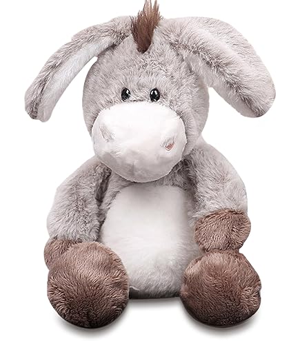 Orso acrilico peluche grigio 30 cm