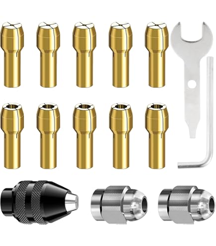 10 Pinces Mandrin Laiton 3 Mm – Pour Perceuse/mini Meuleuse – Tige 4,3 Mm – Changement Rapide D'accessoires