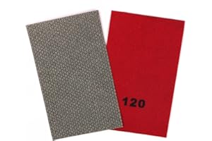 HOMESOM Carta vetrata diamantata elettrolitica lucidatura foglio abrasivo grana 120 ricambio abrasivo