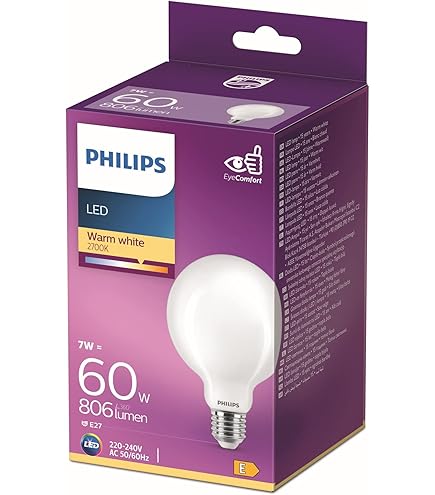 Philips Softone Ampoule Globe économique E27 12W - Foto 8