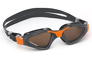 AQUA SPHERE Aquasphere Kayenne - Lunettes de piscine, natation, triathlon, nage en eau libre pour adultes avec protection UV, joint en silicone, vision à 180°, verres anti-buée pour hommes et femmes,