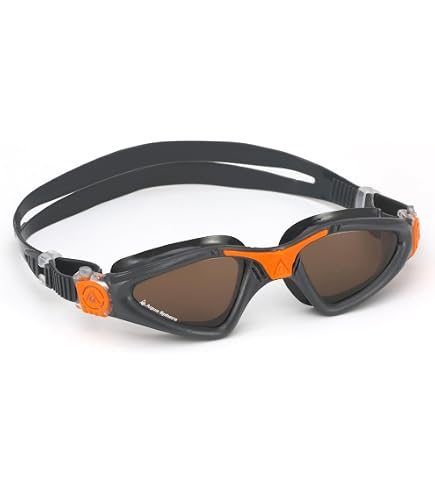 Aqua Sphere Kayenne Occhiali Da Nuoto Unisex Grigio/Rosso Scuro (192.000), Calzata Universale