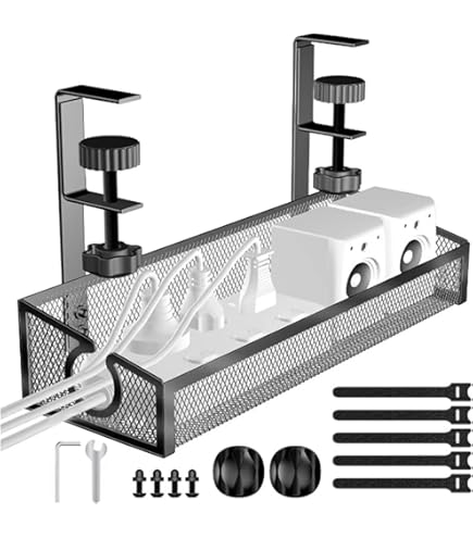 Passacavo Per Scrivania 70mm Nero - Guida Cavi Elettrici | Design Elegante E Pratico
