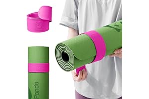 Slim Panda Fascia per Materassini Yoga, Porta Tappetino Yoga, Mantiene il Tappetino Yoga Arrotolato in Pochi Secondi, Si Adatta Alla Maggior Parte dei Tappetini Yoga (60 cm Lx 5 cm W)
