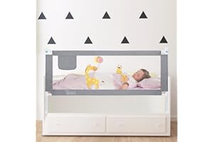 YIFOV Bed Rails for Toddlers Kids Baby, 2023 Upgrade Model Toddler Bed Guard Rails for Single Bed, Extra Tall 12 Levels of Height Adjustment Specially Designed Twin, Full, Queen, King Size (1.9M)
