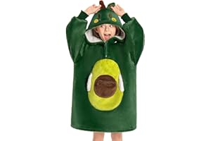 OLAOLA Sudadera con Capucha de Gran Tamaño para Niños, Manta de Forro Polar Sherpa con Mangas y Bolsillos, Suave Cálida y Acogedora Sudadera Manta para Niñas Niños