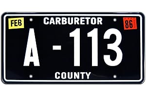 CELEBRITY MACHINES Cars | A-113 | Metal Stamped License Plate