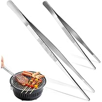 Pinze da cucina professionali nere da 27 cm, pinze per griglia in