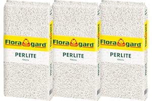Floragard Perlite - Aération Optimale du Sol pour Une Croissance Végétale Saine - 3x5 litres