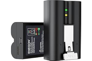ENEGON 2er-Pack Schnellwechsel V4 Batterien 6500mAh 3.65V Akku für Ring Kamera,Ring Video Doorbell 2/3/4/3 Plus,Stick Up Cam (2/3 Gen),Spotlight Cam Battery (5AT3S3 Ersatz)