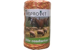 INSPROVET Hilo Pastor Conductor Electrificador para Cercados y Vallas, Apto para Vacas,Caballos, Ovejas... (250 metros)