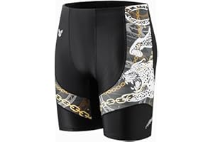 HUGE SPORTS Men's Swim Shorts Compression Swimming Jammer Cool Dry Active Swimsuit Swimming Athletic Workout Running Shorts Beast Layer