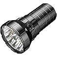 IMALENT MS12 Mini Rechargeable Flashlight 65000 Lumens, High Lumen Led Torch with 12 CREE XHP 70.2 LEDs, Long Beam Distance 1036 Meters, Suitable for Searching and Rescue