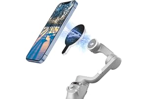 AERBEIS DJI Magnetyczny uchwyt zaciskowy pierścieniowy - do Magsafe DJI OM 6 / OM 5 / OM 4 / OM 4 SE Adapter Mount kompatybilny ze stabilizatorem DJI Osmo Gimbal, akcesoria DJI OM