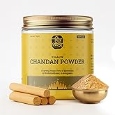 CHITRASHILA® 100% Pure Original Yellow Chandan Powder | Cooling & Herbal Tilak/Tika for Pooja, Meditation & Hawan | Natural S