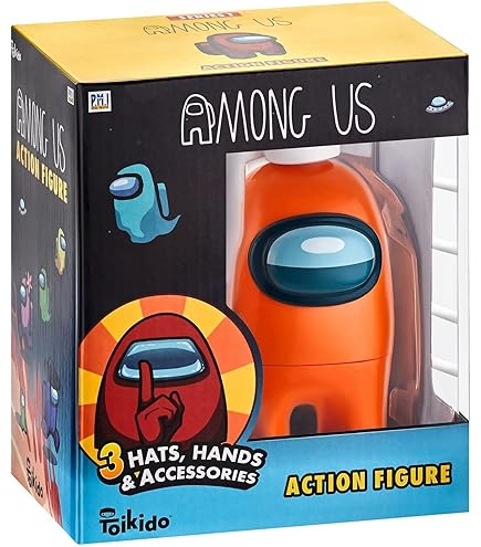 Bizak Among Us Action Figure Mistery Box - Figura PVC 12 Cm Con 3 Accessori A Sorpresa, 4 Modelli Da Collezionare, Giocattolo Ufficiale Per Bambini, Età 6+ - 2