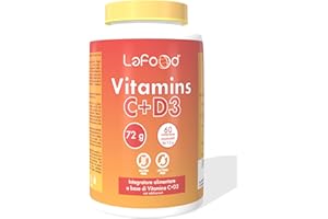 Lafood Vitamina C+D3 in compresse masticabili da 1,2 gr - gusto arancia (60)