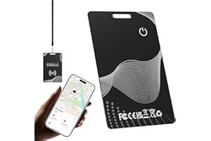 AIYATO Air Tracker Tag Wallet Card - Bluetooth Smart Air Karte Tag, Kompatibel mit Apple Wo ist (nur iOS 14.5+), Schlüsselfinder für Koffer/Katzen/Tasche/Kinder/Hunde/Auto, Kabelloses Laden