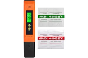 Measury PH Wert Messgerät Pool, PH Messgerät Pool Digital, PH Meter Wein, Wasser und Urin, 0.00-14.00 pH Messer Tester