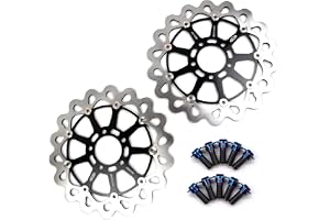 Arashi Framre bromsskivor + monteringsbultar för Suzuki Hayabusa GSX1300R 1999-2007/GSXR 600 97-03/GSXR 750 96-03/GSXR 1000 0