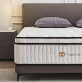 Hiepunos Mattress 140 x 200 cm, Thickness 26 cm, Memory Foam Hybrid Mattress with Independent Pocket Springs, 7 Comfort Zones