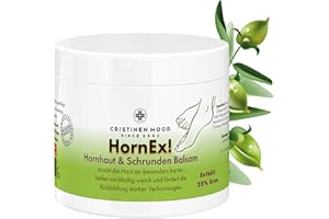 ‎CRISTINENMOOR CristinenMoor HornEx! Hornhaut & Schrunden Balsam mit 25% Urea | 200ml | Fußcreme | entfernt zuverlässig überschüssige Hornhaut | normalisiert rissige, sehr trockene Fersen