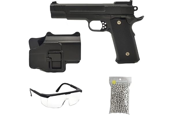 Saigo Defense Pack Airsoft Pistolet Modèle W.945+ à Ressort/Matière: Métal/Puissance 0.5 Joule/Livré avec Accessoires