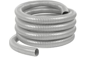 Moritz Abwasserschlauch Ø 32mm x 2,5 Meter hellgrau Spiralschlauch für Teiche Camping Wohnwagen Wohnmobil Theken Brunnen Förderschlauch Pumpenschlauch Ablaufschlauch