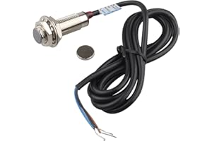 HALJIA, interruttore con sensore di prossimità ad effetto Hall, 3 fili PNP con magnete normale aperto CC 5-24V, 320 kHz