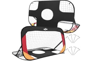 ‎KAPLER Kapler Pop-Up Fussballtore 2er Set in Deutschen Nationalfarben - Fußballtor für Garten Kinder 2er Set - Ideal für Training & Spiele