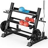 YOLEO Dumbbell Holder Dumbbell Holder 3 Levels Sports Indoor Home Fitness for Men Gym Equipment Rack Stand Only Sell Racks (3