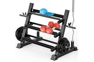 YOLEO Soporte Mancuernas Soporte para Mancuernas de 3 Niveles Deportivo de Interior Fitness en casa para Hombres Equipo de Gimnasio Soporte de Rack Solo Vende estanterías