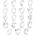 JeryWe 20PCS Adjustable Rings Set for Women Cute Simple Butterfly Plated Knot Arrow Heart Hug Finger Rings Stackable Thumb Open Rings Set for Teen Girls Plus Size