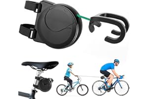 Ruryxel Cuerda de Remolque Bicicleta Niños, 2,5m Portátil Retráctil Sistema de Remolcar Correa de Tracción, para la Mayoría de Manillares de Bicicleta, para MTB, Bicicleta Infantil