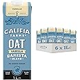 Califia Farms Vanilla Oat Barista Blend Drink - Vanilla Flavour Barista Blend With Calcium & Vitamin D - Dairy Free, Lactose Free & Vegan 6 x 1L