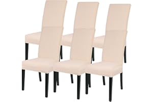 JuneJour Chair Covers for Dining Room,Elastic Stretch Modern Chair Cover Spandex Fabric Washable Removable Seats Slipcovers,for Kitchen,Dining Room,Wedding Decor,Hotel,Restaurant